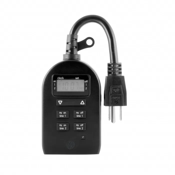 36027 – JASCO Multi Purpose Light Control Timer, Outdoor/ Indoor Use Plug-In Single Grounded Outlet  - view 2